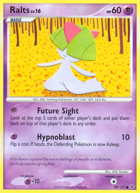 Ralts, Pokémon card PL 89 — Platinum set