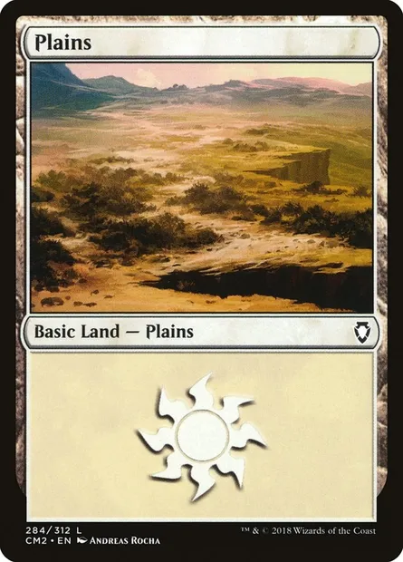 Plains, Magic card CM2 284 — Commander Anthology Volume II set