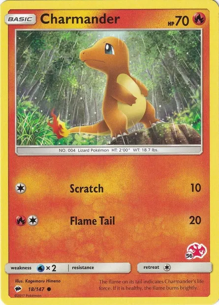 Charmander, Pokémon card BA20 018c-56 — Battle Academy 2020 set