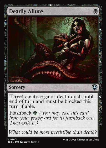 Deadly Allure, Magic card INR 103 — Innistrad Remastered set