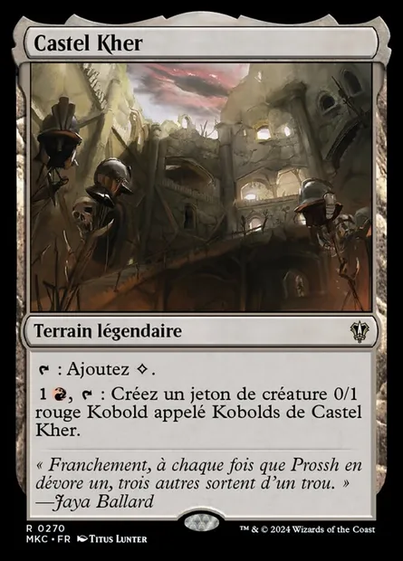 Castel Kher, carte Magic MKC 270 — extension Murders at Karlov Manor Commander