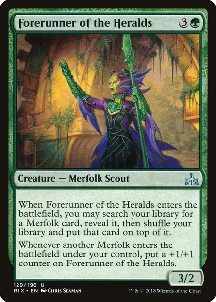 Forerunner of the Heralds, Magic card RIX 129 — Rivals of Ixalan set