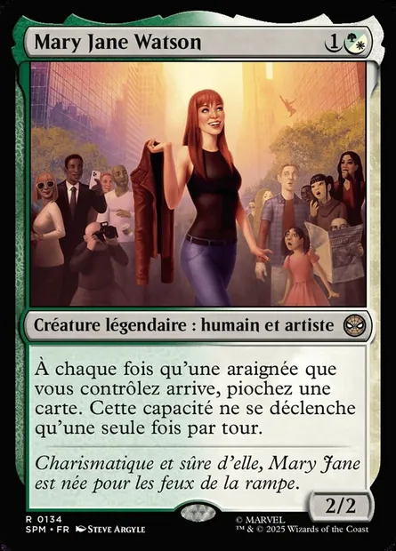 Mary Jane Watson, carte Magic SPM 134 — extension Marvel's Spider-Man