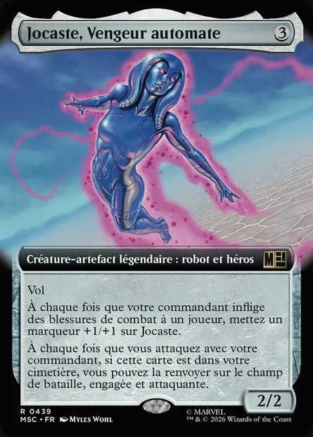 Jocaste, Vengeur automate, carte Magic MSC 439 — extension Marvel Super Heroes Commander