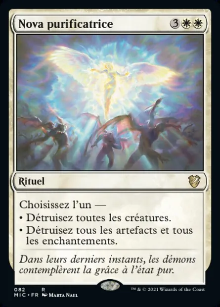 Nova purificatrice, carte Magic MIC 82 — extension Midnight Hunt Commander
