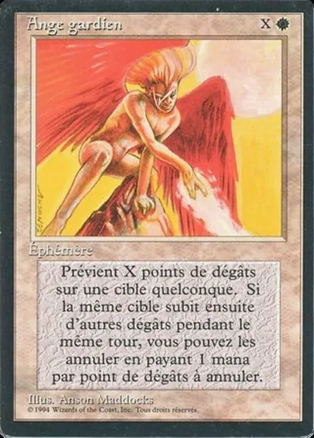 Ange gardien, carte Magic FBB 21 — extension Foreign Black Border