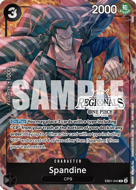 Spandine, carte One Piece EB01-043 — extension MEMORIAL COLLECTION