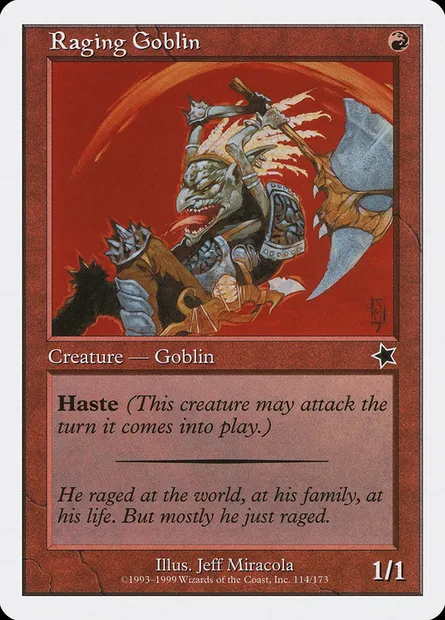 Gobelin enragé, carte Magic S99 114 — extension Starter 1999