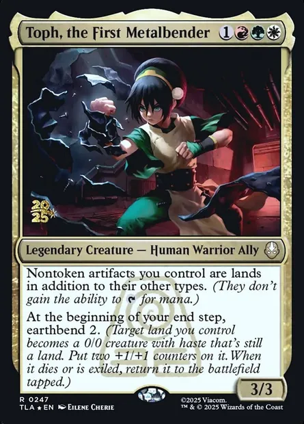 Toph, the First Metalbender, Magic card PTLA 247s — Avatar: The Last Airbender Promos set
