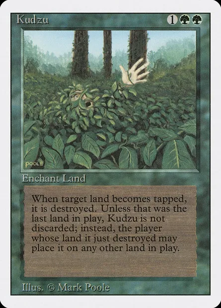 Kudzu, Magic card 3ED 205 — Revised Edition set