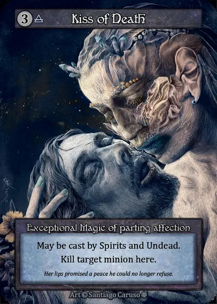 Kiss of Death, carte Sorcery GOT 262 — extension Gothic