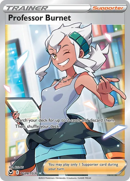 Professor Burnet, Pokémon card SIT TG26 — Silver Tempest set