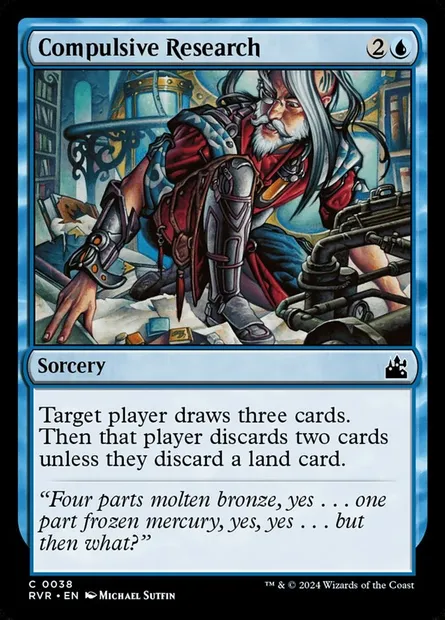 Compulsive Research, Magic card RVR 38 — Ravnica Remastered set