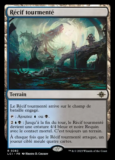 Récif tourmenté, carte Magic LCI 282 — extension The Lost Caverns of Ixalan