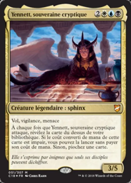 Yennett, souveraine cryptique, carte Magic C18 51 — extension Commander 2018