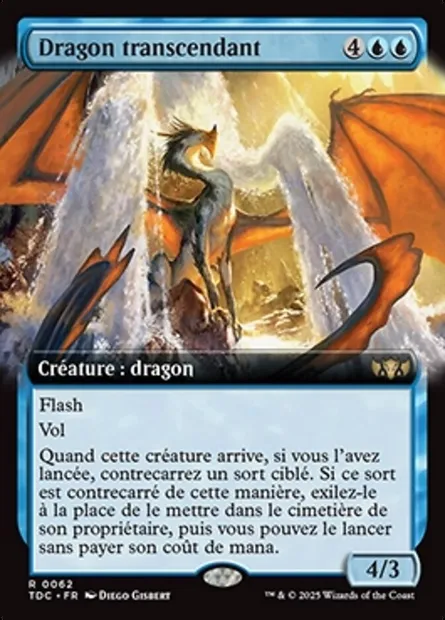 Dragon transcendant, carte Magic TDC 62 — extension Tarkir: Dragonstorm Commander