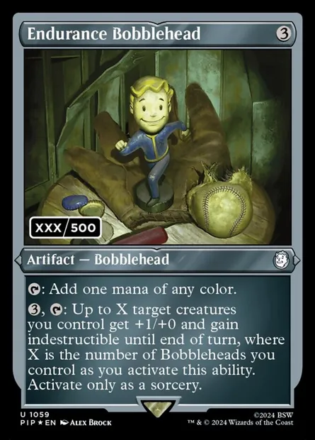 Endurance Bobblehead, Magic card PIP 1059 — Fallout set
