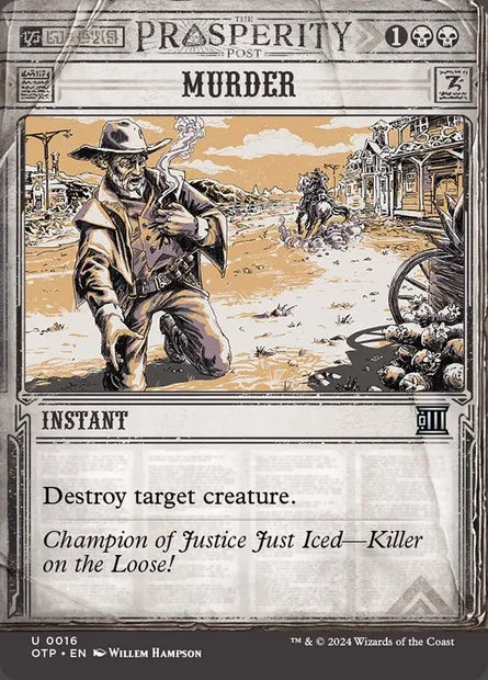 Murder, Magic card OTP 16 — Breaking News set