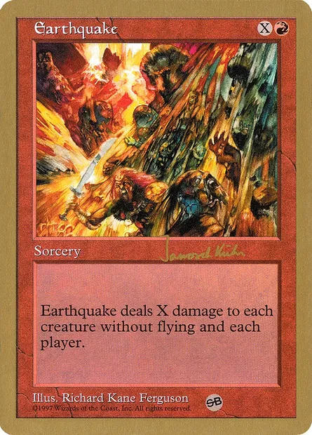 Earthquake, Magic card WC97 jk223sb — World Championship Decks 1997 set