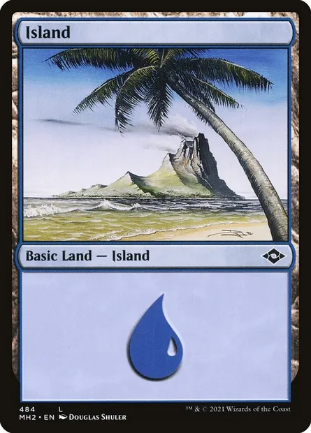 Island, Magic card MH2 484 — Modern Horizons 2 set
