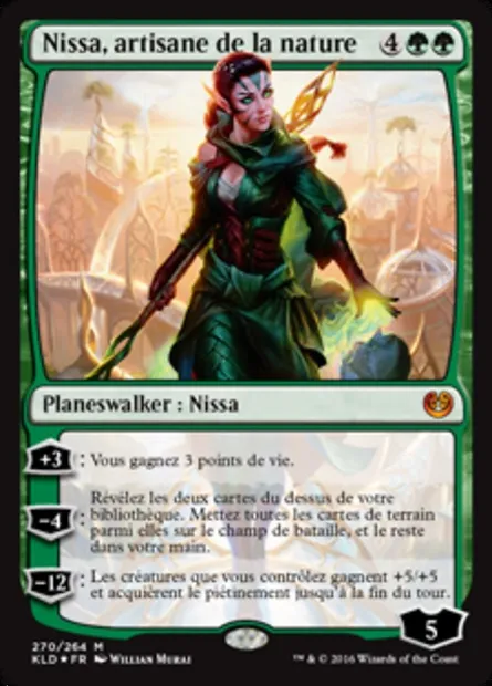 Nissa, artisane de la nature, carte Magic KLD 270 — extension Kaladesh