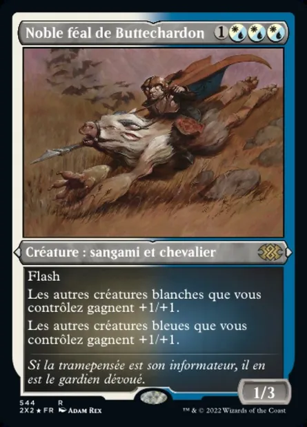 Noble féal de Buttechardon, carte Magic 2X2 544 — extension Double Masters 2022