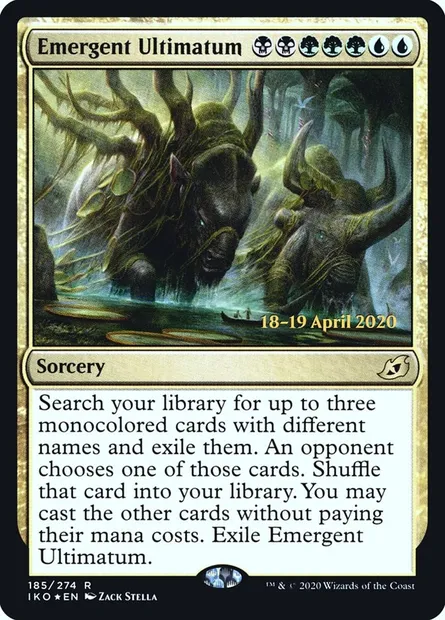 Emergent Ultimatum, Magic card PIKO 185s — Ikoria: Lair of Behemoths Promos set