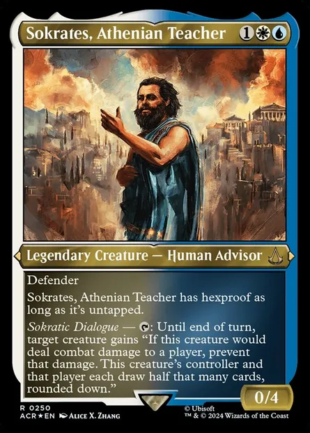 Sokrates, Athenian Teacher, Magic card ACR 250 — Assassin's Creed set