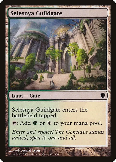 Selesnya Guildgate, Magic card C13 321 — Commander 2013 set