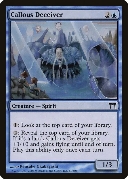Fourbe inhumain, carte Magic CHK 53 — extension Guerriers de Kamigawa