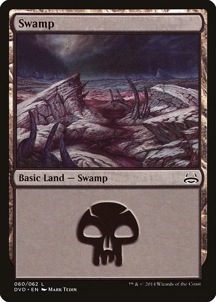 Swamp, Magic card DVD 60 — Duel Decks Anthology: Divine vs. Demonic set