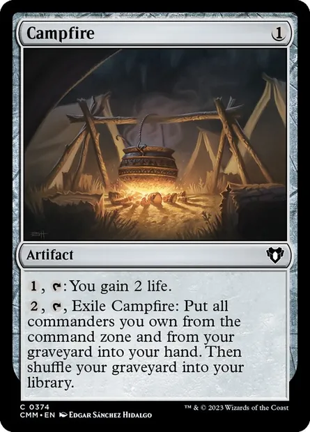 Campfire, Magic card CMM 374 — Commander Masters set