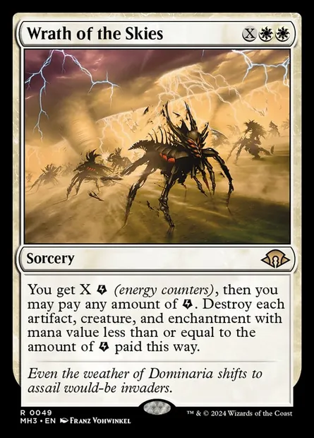 Wrath of the Skies, Magic card MH3 49 — Modern Horizons 3 set