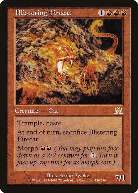 Blistering Firecat, Magic card ONS 189 — Onslaught set