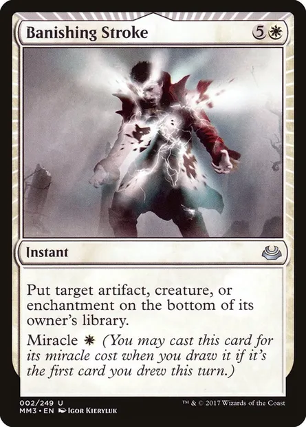 Banishing Stroke, Magic card MM3 2 — Modern Masters 2017 set