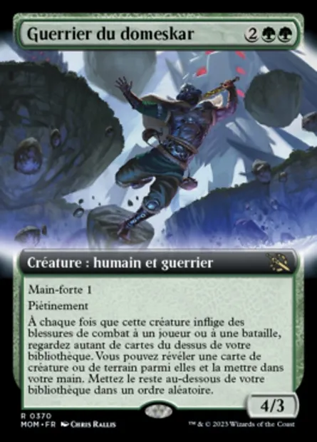 Guerrier du domeskar, carte Magic MOM 370 — extension L'invasion des machines