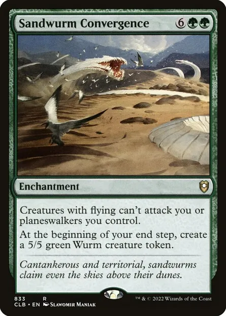 Sandwurm Convergence, Magic card CLB 833 — Commander Legends: Battle for Baldur's Gate set