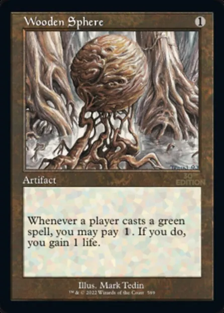Wooden Sphere, Magic card 30A 569 — 30th Anniversary Edition set