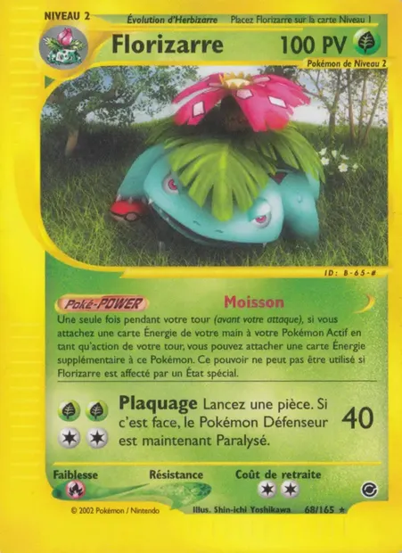 Florizarre, carte Pokémon EX 68 — extension Expedition