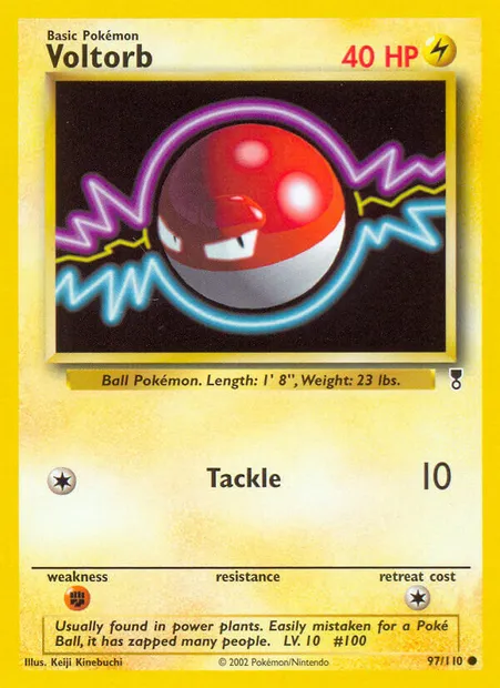 Voltorb, Pokémon card LC 97 — Legendary Collection set