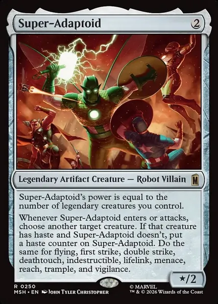 Super-Adaptoid, Magic card MSH 250 — Marvel Super Heroes set