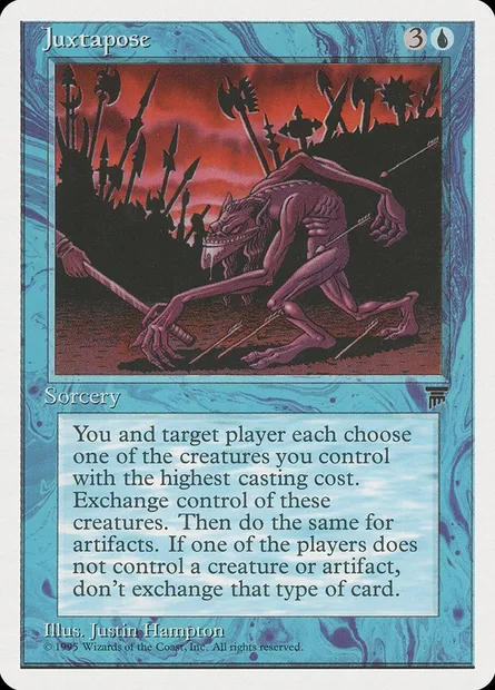 Juxtapose, Magic card CHR 22 — Chronicles set