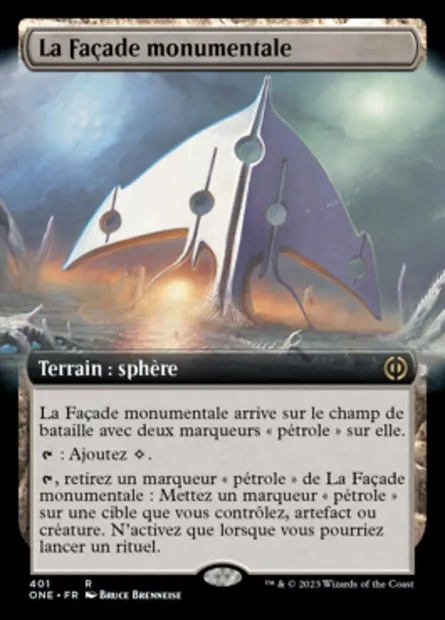 La Façade monumentale, carte Magic ONE 401 — extension Tous Phyrexians