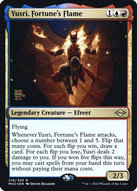 Yusri, Fortune's Flame, Magic card PMH2 218s — Modern Horizons 2 Promos set