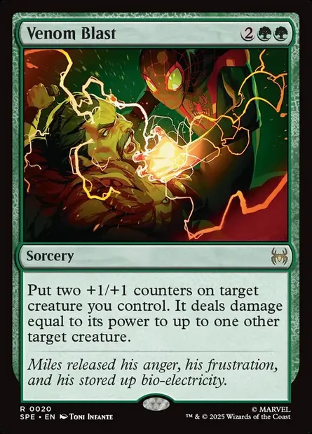 Venom Blast, Magic card SPE 20 — Marvel's Spider-Man Eternal set