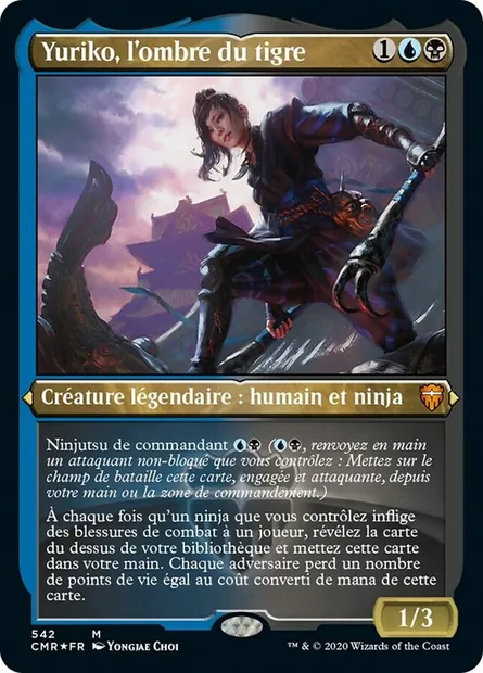 Yuriko, l'ombre du tigre, carte Magic CMR 542 — extension Commander Legends