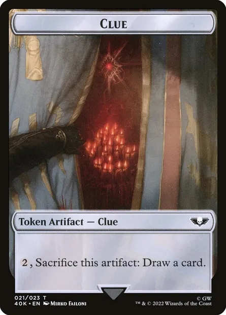 Clue, Magic card T40K 21 — Warhammer 40,000 Tokens set