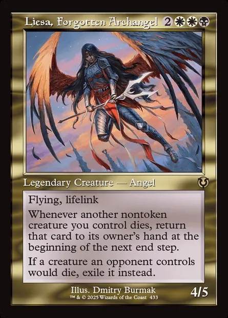 Liesa, Forgotten Archangel, Magic card INR 433 — Innistrad Remastered set