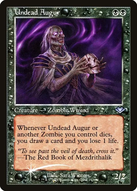 Undead Augur, Magic card H1R 15 — Modern Horizons 1 Timeshifts set