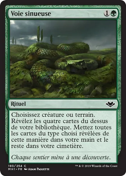 Voie sinueuse, carte Magic MH1 193 — extension Horizons du Modern